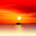 Fishing sunset-GAM169